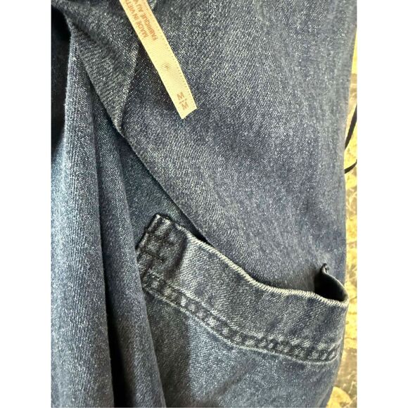 Free People Dex Denim Midi Dress Size M - Picture 9 of 9